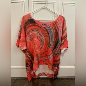 Multicolor Swirl Women's Top